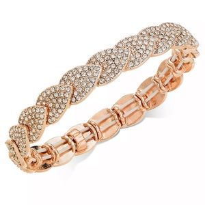 INC Pavé Stretch Bracelet in Rose Gold